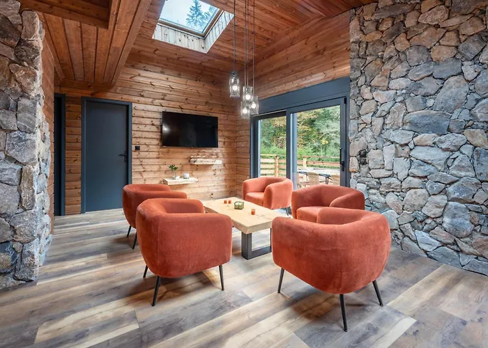 Domek alpejski La Perle Verte, Luxe, Piscine, Et Sauna